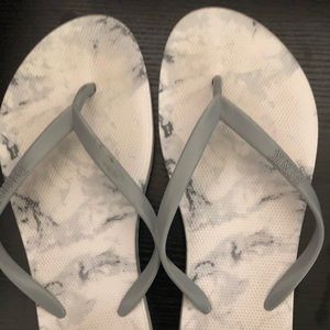 PINK Marble Flip Flops